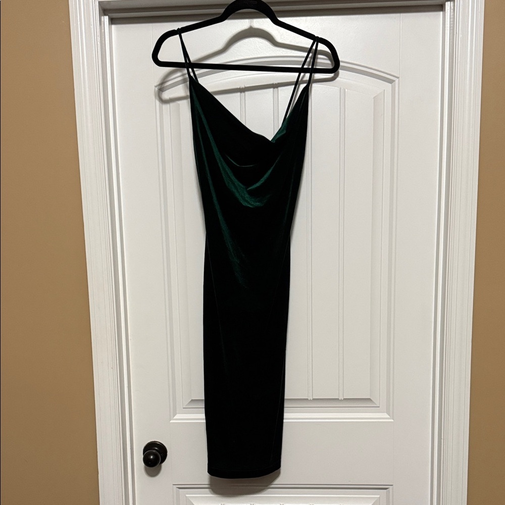 Lulu's Dark Green Mini Dress